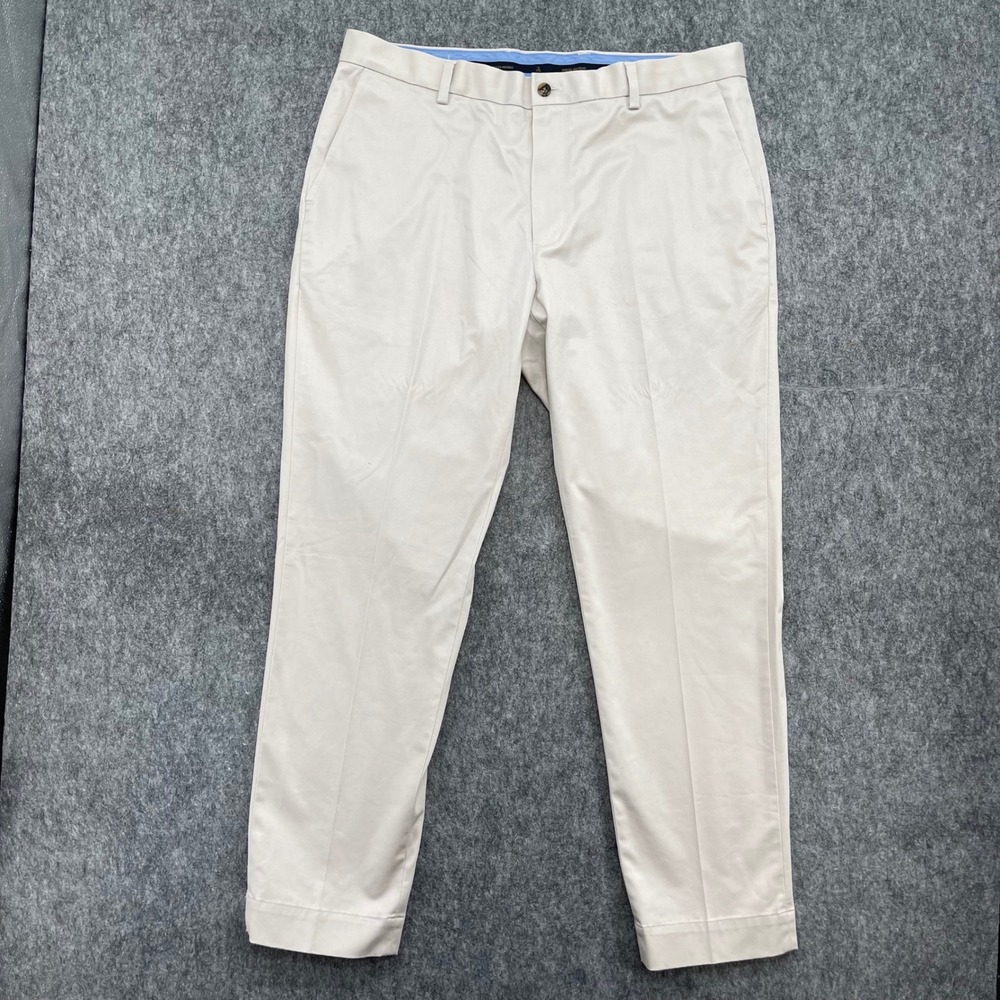 Brooks Brothers Pants Mens 37x30 Lightweight Advantage Chino Flat Front Straight
